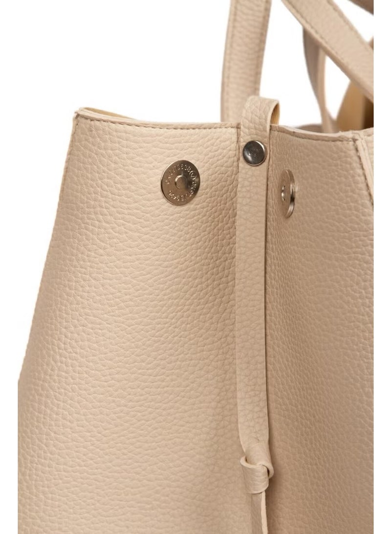 Bahels Women's Special Production Beige Pinterest Hand and Shoulder Bag - Image 4